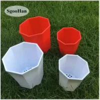 מיני עציצי פלסטיק יצוק עבור לשתילת צמחים קטנים בעלי חורי ניקוז (כמויות שונות)
