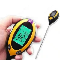 Soil-PH-Meter-Tester-Soil-Tester-PH-Moisture-meter-Temperature-Sunlight-Intensity-measurement-Analysis-Soil-Acidity-2 בודק קרקע דיגיטלי חכם 4 ב 1 - מכשיר למדידת רמת החומציות PH, טמפרטורה, לחות / רטיבות ותאורה לגידול צמחים