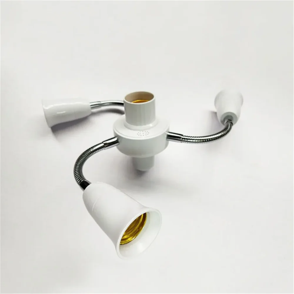Adjustable-White-E27-Base-Light-Socket-Splitter-Gooseneck-LED-Bulbs-Holder-Converter-with-Extension-Hose-3-4.webp בסיס מנורות גמיש - מפצלי בתי נורה 2 עד 5 נורות LED - תאורת גידול ותאורה כללית