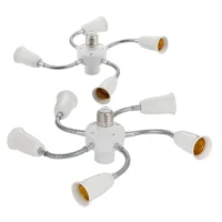 Adjustable-White-E27-Base-Light-Socket-Splitter-Gooseneck-LED-Bulbs-Holder-Converter-with-Extension-Hose-3-5.webp בסיס מנורות גמיש - מפצלי בתי נורה 2 עד 5 נורות LED - תאורת גידול ותאורה כללית