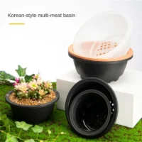 Plastic-Round-Succulent-Flower-Pots-New-Chunky-Korean-style-Large-Succulent-Pot-Degradable-Corrosion-resistant-Textured-2 עציצי סוקולנטים עגולים פלסטיק בסגנון קוריאני, גדולים ועבים, בטקסטורה מיוחדת, עמידים וידידותיים לסביבה