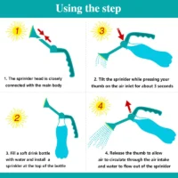 kf-S29926b8960f3402aaa2d13834246f5f9d-Gardening-Plant-Watering-Handheld-dual-purpose-water-spray-Bottle-Water-Can-Top-Waterers-Shower-Seedling-Irrigation.webp ידית רב-תכליתית להשקיה של צמחים - מתחברת בקלות לכל בקבוק ובכך נהפכת למזלף משפך / דוש