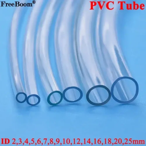 צינורות PVC שקופים לטרריום פלודריום ואקווריום - זמין במגוון גדלים | אידיאלי למערכות מים, ניקוז והגנה על כבלים
