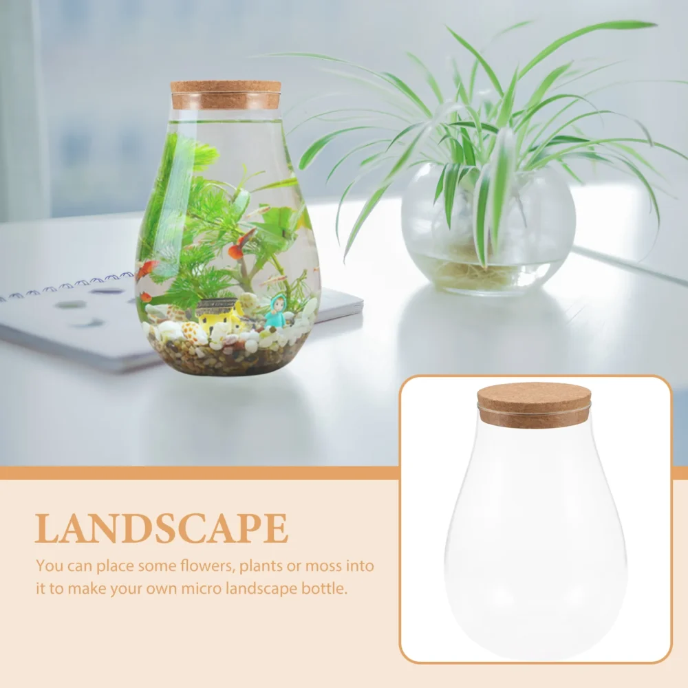 kf-S6dacb5048684433b83f1c0aa5ffc5271j-Micro-Landscape-Ecological-Bottle-Terrarium-Jar-Hydroponic-Plant-Bryophyte-Glass כלי זכוכית צנצנת ליצירת טרריום מזכוכית עם פקק שעם