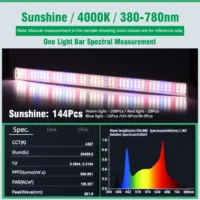 kf-S0215a6c6e65245a38e07e389e7b5b653G תאורת LED מקצועית לגידול צמחים | שילוב אור שמש, אדום וכחול לגידול מיטבי | גוף אלומיניום תעופתי