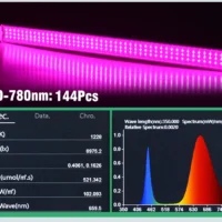 kf-S244001a90c1a46469d81c9a64af95c9e6 תאורת LED מקצועית לגידול צמחים | שילוב אור שמש, אדום וכחול לגידול מיטבי | גוף אלומיניום תעופתי