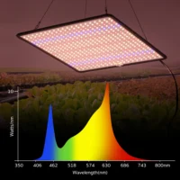 מנורת גידול LED מקצועית לצמחים 1200W ספקטרום אור מלא בכיסוי עד 3 מר