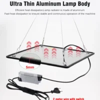 מנורת גידול LED מקצועית לצמחים 1200W ספקטרום אור מלא בכיסוי עד 3 מר