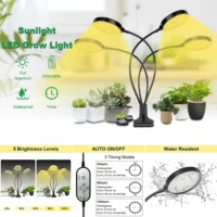 תאורת LED חכמה לצמחים - ספקטרום אור מלא 4000K אור שמש, טיימר, שליטה מלאה על תנאי הגידול