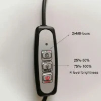 מנורת LED מתכווננת 5W לטרריום - תאורה 3000K-6000K חם / קר + דימר וטיימר