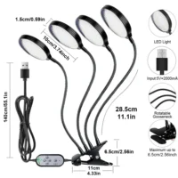 תאורת LED חכמה לצמחים - ספקטרום אור מלא 4000K אור שמש, טיימר, שליטה מלאה על תנאי הגידול