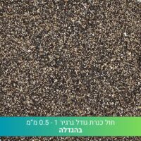 חול כנרת גודל גרגיר 0.5-1 חול כנרת גודל גרגיר 0.5-1