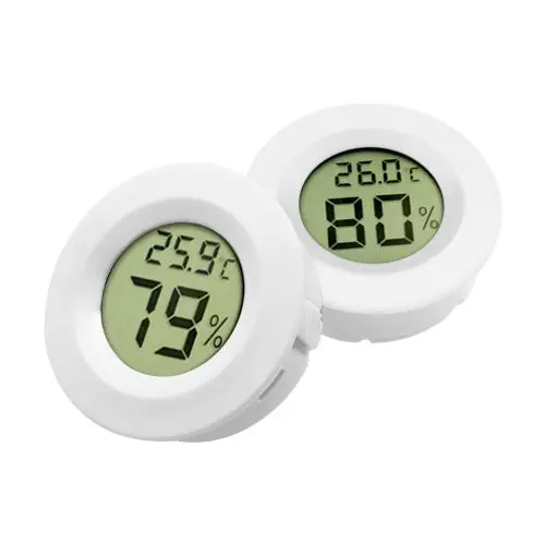8 מד טמפרטורה ולחות דיגיטלי לעציצים עם תצוגת LCD - קטן וקומפקטי