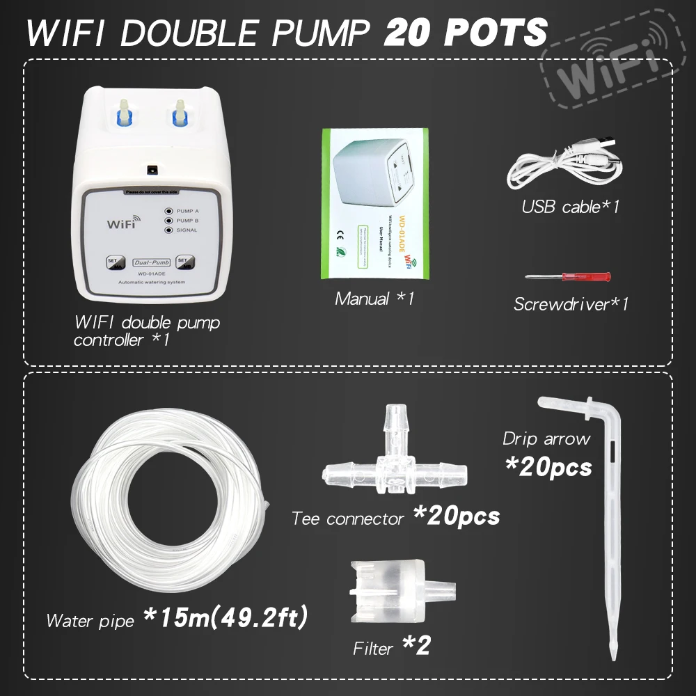 מערכת השקיה אוטומטית חכמה עם WIFI - הפתרון המושלם לצמחים בבית ובמרפסת