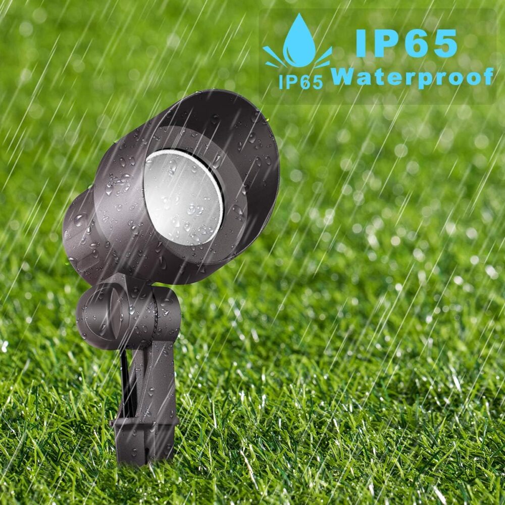 ספוט דקר גינה מאלומיניום IP54 5W 12V AC/DC 2700K כולל 2 כבלים פלאג אנד פליי