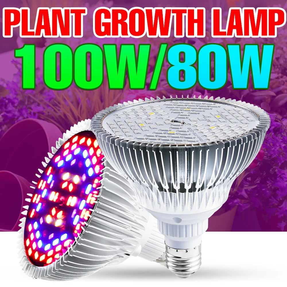 kf-Se526b91bb27b47979703580e904dc14cf מנורת LED לגידול צמחים - ספקטרום אור מלא לגידול וצמיחה מושלמת E27 (אור סגול)