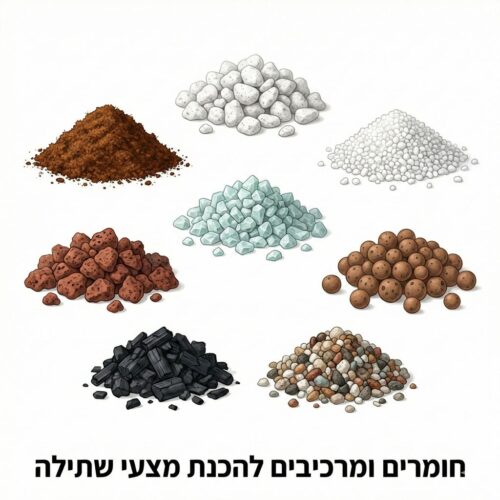 חומרים ומרכיבים להכנת מצעי שתילה