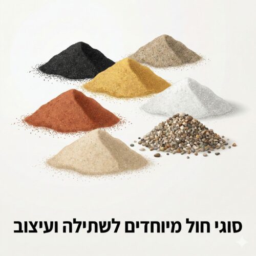 סוגי חול מיוחדים לעיצוב ושתילה סוגי חול מיוחדים לעיצוב ושתילה