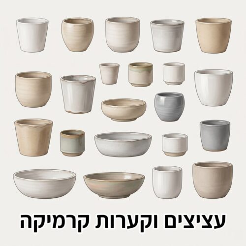 עציצים וקערות קרמיקה עציצים וקערות קרמיקה