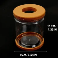 עציץ הידרופוני שקוף לצמחי בית עם תחתית וסגירה מסיליקון - גידול במים ללא אדמה