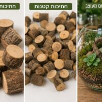 גזעי עץ מיניאטוריים טבעיים לטרריומים גזעי עץ מיניאטוריים טבעיים לטרריומים